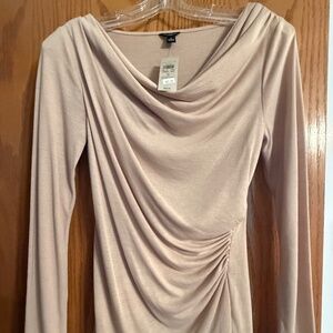 Long sleeve rouched blouse